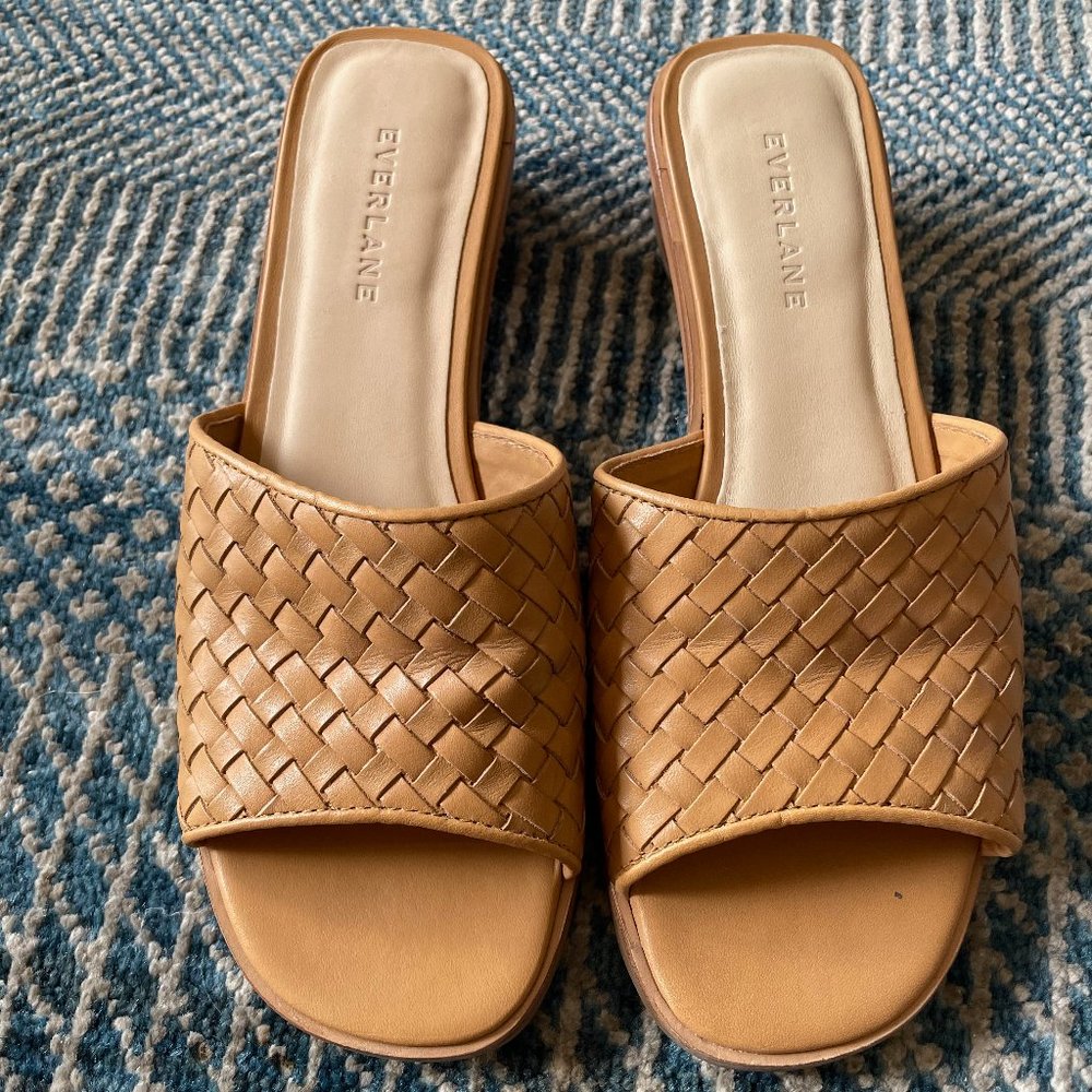 Everlane Tan Leather Mules - Size 7